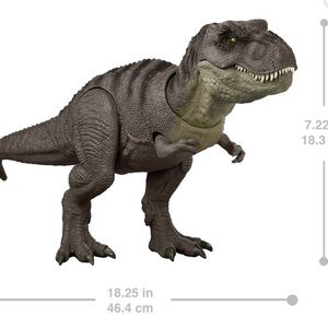 Jurassic World Rebirth T-Rex action figures, Dinosaur Toy, T-Rex chomp attack